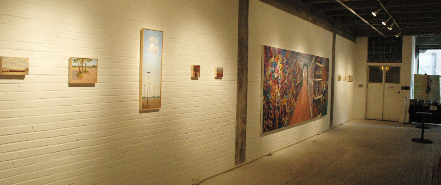 Side View Of An Art Gallery