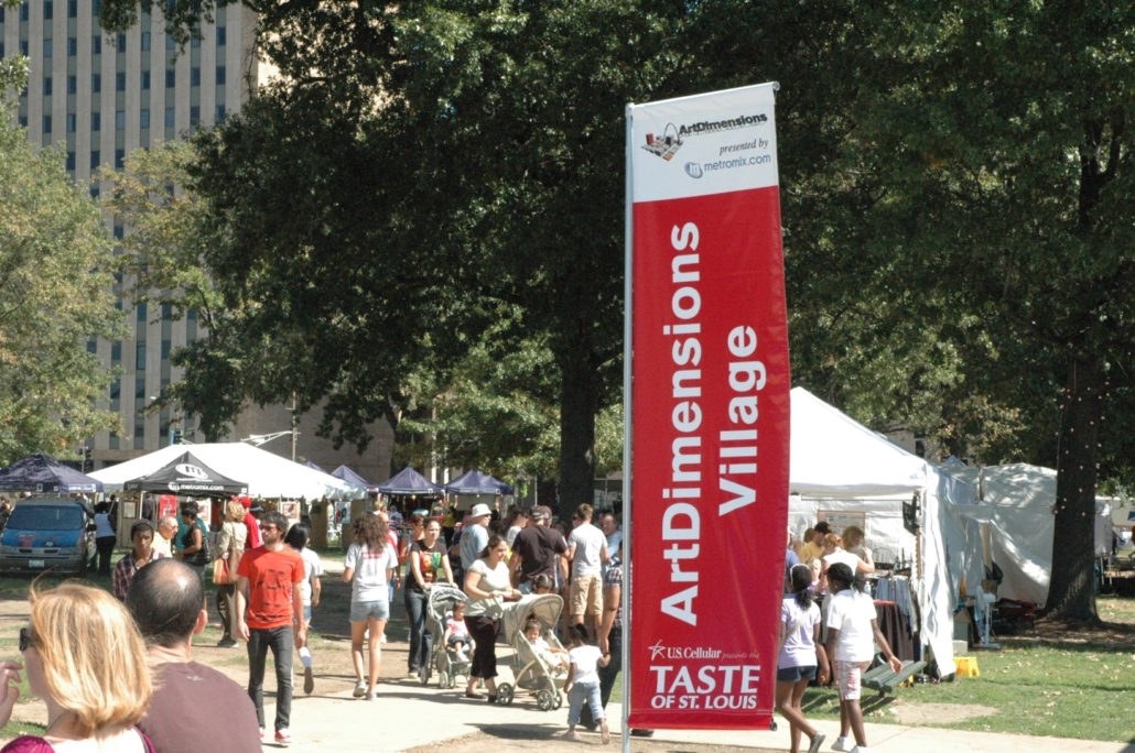 Taste Of St. Louis Sponsor Area at Outdoor Event
